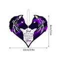 thumbnail image 3 of SDJMa Love Heart Hanging Ornament, Cute Animal Wolf Customized Hanging Pendant for Car Rearview Mirror Backpack Keepsake Decor, Acrylic Crafts for Valentine's Day, 3 of 9