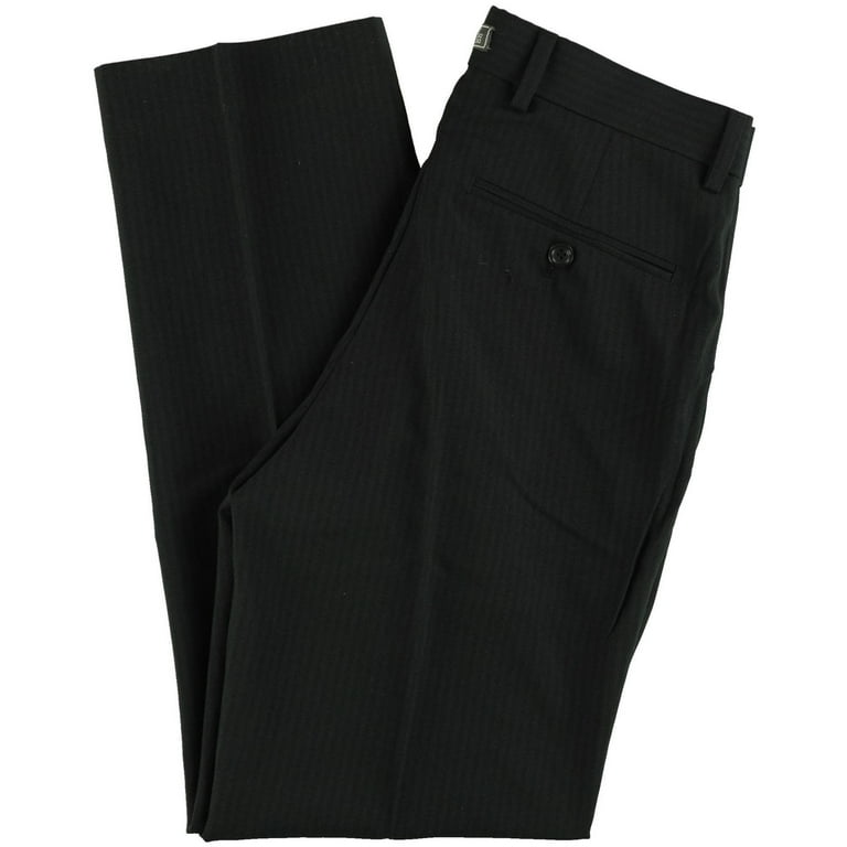 Michael Brandon Men's Charcoal Pinstripe Casual Pants, Slim Fit, 30W x 30L,  Wrinkle Resistant - Walmart.com