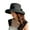 Black, variant on Womens Sun Straw Hat Summer UV Protection Travel Foldable Brim Bucket Hat Vintage Cloche Beach Fishing Cap