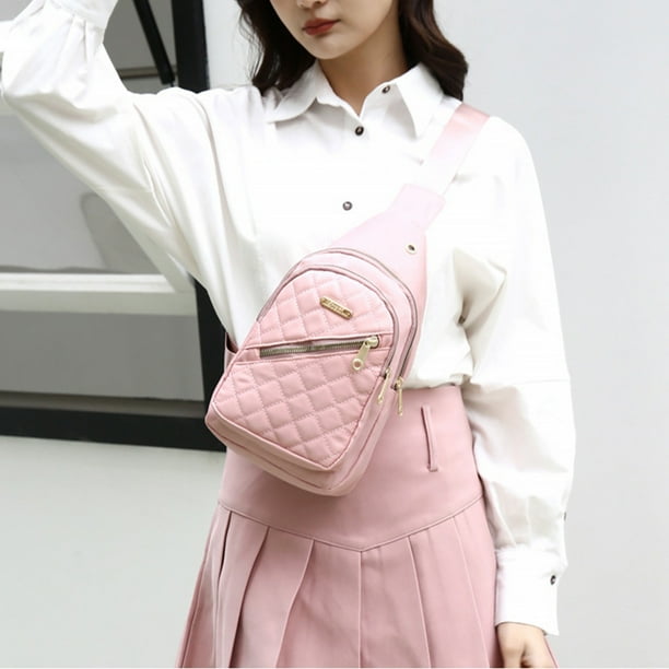 Bolso de pecho para mujer, bandolera multifuncional de nailon.