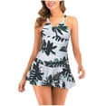 thumbnail image 2 of Summer Savings Clearance! Edvintorg Plus Size Tummy Control Swimsuit Womens Printing Bikini Push-Up Pad Swimwear Swimsuit Beachwear Tankini Tank Top With Boyshorts, 2 of 5