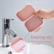 thumbnail image 4 of 4 Pack Travel Soap Box Portable Soap Dish With Lid Waterproof Plastic Soap Dish For Bathroom, Travel, Camping, Outdoor (green, Blue, Purple, Pink), 4 of 5