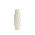 thumbnail image 2 of Living Room Decor White Ceramic Vase Modern DecorforLiving Room Decorative Vase Home DecorationsforLiving Room Table Centerpiece Accent Single Pack, 2 of 3