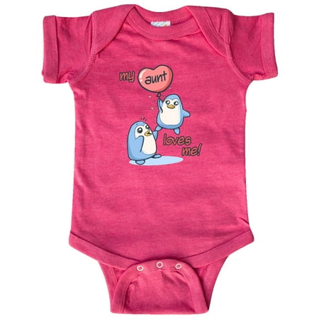 

Inktastic My Aunt Loves Me Gift Baby Boy or Baby Girl Bodysuit