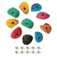thumbnail image 2 of 10 piezas de presas de escalada en roca, presas de pared para jugar, presas de pared de escalada portátiles para patio de juegos al aire libre, curso con tornillo de clavo trasero, 2 of 8