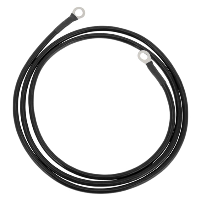 Cables de inversor de batería universal de 1 pieza de 8 AWG para automóvil, vehículo, barco, casa rodante, cable de batería solar de cobre estañado con terminal de 5/16" negro de 5 pies