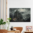 thumbnail image 6 of JFHCQJPK Witch in the Forest Halloween Print Wall Art Poster Witch Decor Vintage Print Dark College Wall Art Victorian Gothic Room Decor Canvas Wall Print8x12in Metal blackFramed, 6 of 8
