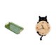 thumbnail image 1 of Bandeja para servir,Bandeja rectangular para servir en la cocina con asa,Reloj de pared,Reloj de pared decorativo para baño o dormitorio,Reloj de pared para gatos silencioso,sin tictac,ideal, 1 of 8