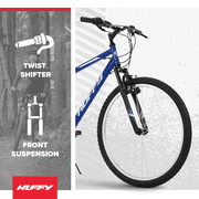 Huffy 26” Rock Creek Mountain Bike, Fits Riders 60”+, Blue, Adult, Men’s
