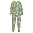thumbnail image 2 of MAIHAN Easter Pajamas Kids Girls Pajama Boys Long Sleeve Top and Pants Set, Soft Sleepwear for Holiday Family Matching Loungewear(Green#03,4-5 Years), 2 of 4