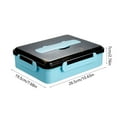 thumbnail image 3 of TIMIFIS Baking Sheet 304 Stainless Steel Insulated Lunch Box with Lid Student Compartment Lunch Box Office Worker Adult Lunch Box Microwave Oven Dedicated Kitchen Gadgets, 3 of 6