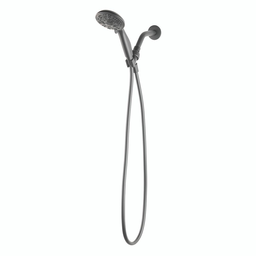 Mainstays 5-Setting Handheld Shower Head Matte Black photo 2