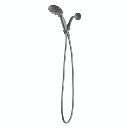 MAINSTAYS 5-SETTING HANDHELD SHOWER HEAD, MATTE BLACK