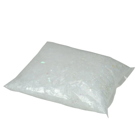 White Artificial Powder Snow Flakes for Christmas Crafts and Decorating 16 oz.