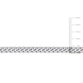 thumbnail image 2 of Everly Women's 4.4mm Fancy-Cut Sterling Silver Curb Link Chain Bracelet, 2 of 8