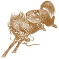 thumbnail image 3 of CafePress - Brown Bronco T Shirt - Men's White Classic Cotton T-Shirts, 3 of 4