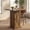 Dark Walnut, variant on Fnova 31.50" Bar‑Height Pub Table, Farmhouse Barn‑Door Storage Cabinet, Square Counter Table for Home Bar, Kitchen, Small Dining and Office Workstation