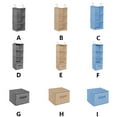 thumbnail image 4 of Youkk Cotton Linen Hanging Closet Multi Layers Pockets Clothes Organizer Bag Folding Shelves Dual Hooks Wardrobe Sorting Rack Blue 3 Layers, 4 of 8