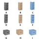thumbnail image 3 of Matsuzay Armario colgante de lino y algodón, bolsillos de múltiples capas, bolsa organizadora de ropa, estantes plegables, estante de armario Almacenamiento y organización del hogar Cajón azul, 3 of 6