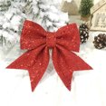 thumbnail image 3 of Feliz Navidad Bowknot Adornos Guirnalda Lentejuelas Arte Decoración Presente Festival Fiesta Decoración Suministros Puerta interior Rojo 2 uds kenally HA009000-03B, 3 of 6
