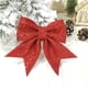 thumbnail image 3 of Feliz Navidad Bowknot Adornos Guirnalda Lentejuelas Arte Decoración Presente Festival Fiesta Decoración Suministros Puerta interior Rojo 2 uds Inevent HA009000-03B, 3 of 6