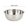 thumbnail image 3 of Stainless Steel Salad Dough Bowl,Vegetable Washing Basin,Large Capacity Mixing Bowl,Multifunctional Stainless Steel Basin,Metal Bowl for Home and Commercial Cooking(Z1-Silver 900ml), 3 of 8