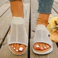 thumbnail image 3 of Dakaela Womens Orthopedic Walking Sandals Arch Support Ladies Walking Sport Athletic Sandal Open Toe Slip on Plantar Fasciitis Casual Shoes Beige 6, 3 of 9