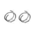 thumbnail image 2 of 5 Pcs Double Hoop Nose Ring For Single Piercing Nose Rings Hoops, Double Nose Rings For Women, Spiral Nose Ring Hoop, 2 of 5