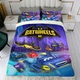 thumbnail image 4 of Batwheels Conjunto de sábanas temático, trío de piezas, cómodo y amigable con la piel, diseño único, regalo de decoración para el hogar para familiares, amigos y fans,135cm *200cm, 4 of 6