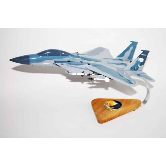 114th Fighter Squadron F-15C Model, 1/42nd (18") Scale, Mahogany, Fighter