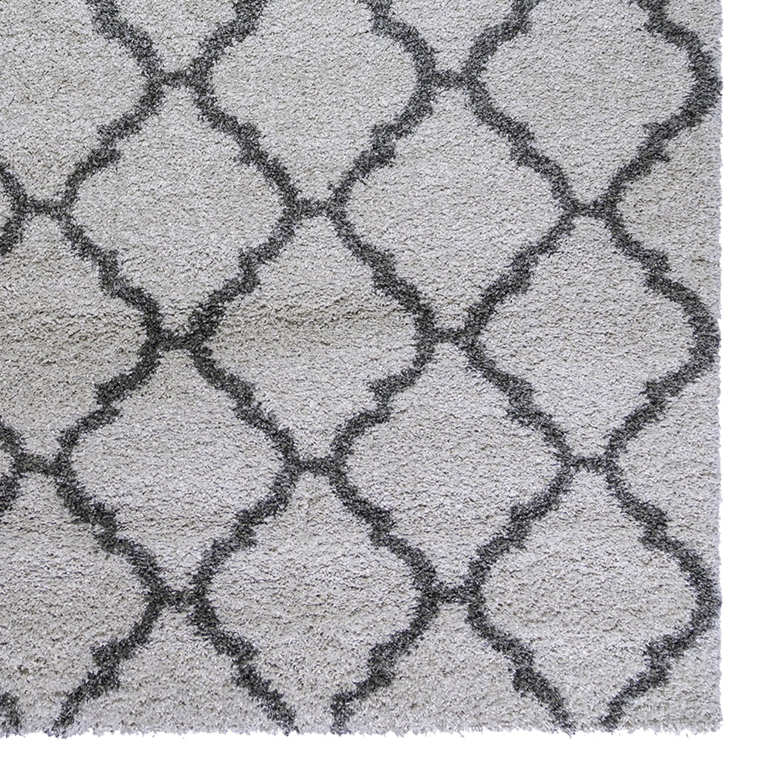 Gertmenian Ultimate Shag Moroccan Tile Ivory Indoor Area Rug, 8x10
