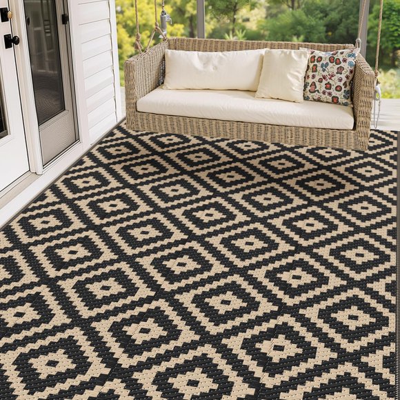 Alfombra de exterior Mattitude, 152 x 244 cm, impermeable y reversible