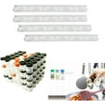 thumbnail image 6 of 4 Strips Spice Racks, Adhesive Spice clip gripper clips, Holds 20 Spice Jars, Extra Strength Adhesive Spice Racks Gripper Organizer Rack,Spice Organizer for Pantry, 6 of 10