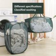 thumbnail image 4 of uds cesta de lavandería de malla 70L gran capacidad cesta de tela sucia portátil plegable caja de almacenamiento de juguetes con asas contenedor de almacenamiento de ropa multifuncional para el hogar, 4 of 11