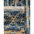thumbnail image 7 of Unique Loom Chindi Trellis Collection Area Rug - Sand (4' 1" x 6' 1" Rectangle Denim blue/Navy Blue), 7 of 7