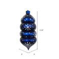 thumbnail image 2 of Vickerman MC180102 21.5 Po. Bonbon Bleu Goutte Flocon de Neige Blanc Ornement, 2 of 2