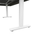 thumbnail image 4 of Bestar Pro-Vega L Shaped Adjustable Standing Desk in Walnut Gray and White, 4 of 6