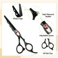 thumbnail image 3 of Tijeras de corte de Cabello Unique Bargains Negras Acero Inoxidable 0.91'x0.67', 3 of 7