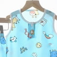 thumbnail image 4 of TOWED22 Baby Boy Summer Clothes Tropical Palm Tree Print T-shirt Shorts Set Infant Toddler Hawaiian Beach Outfits Mint Green,7-8 Y, 4 of 4