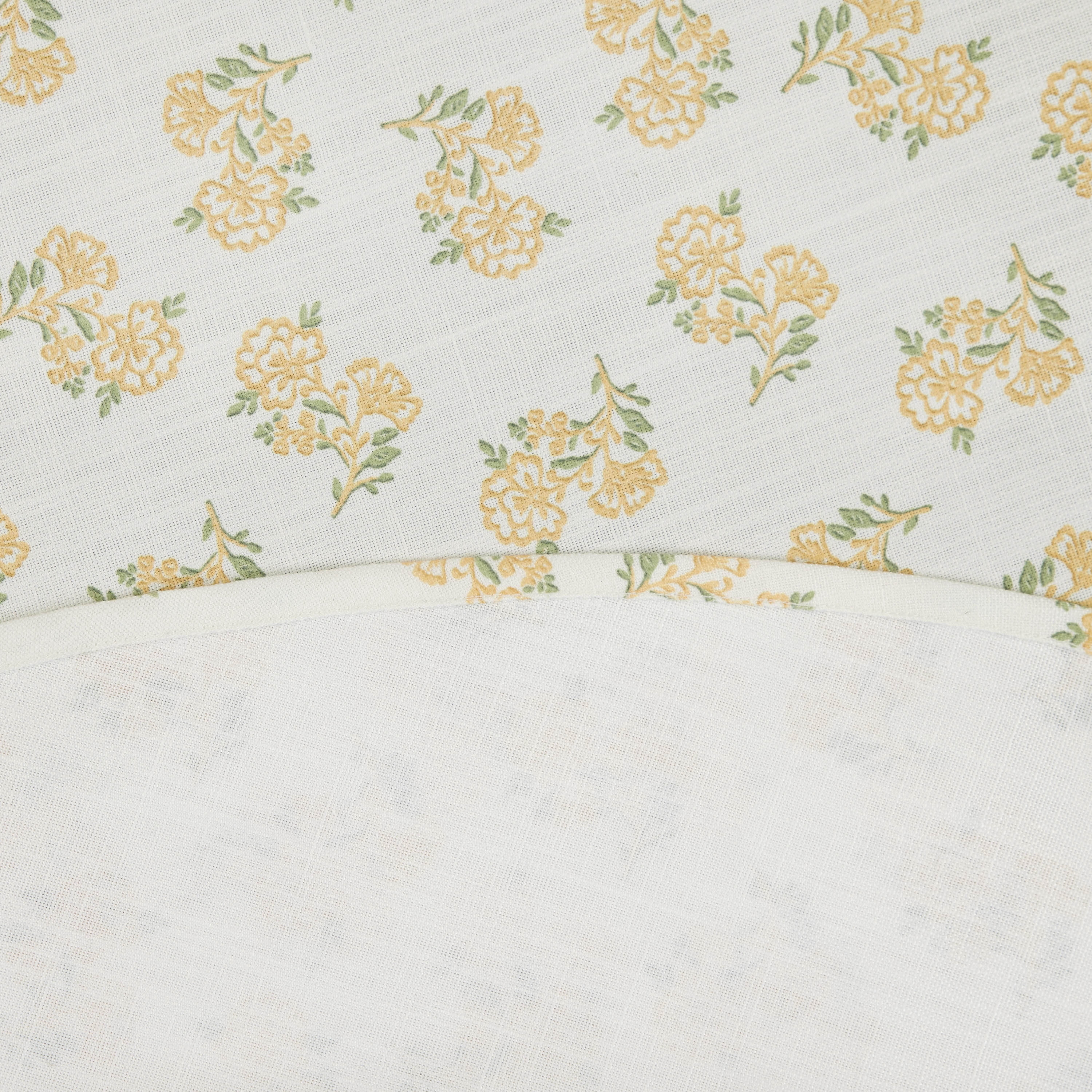 Easter Block Print 70" Round Tablecloth - 100% Cotton, Multi-color