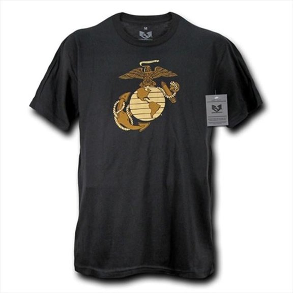 30 Single Tee Us Marine 2, Black, Medium