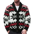 thumbnail image 1 of Cárdigan de punto navideño para hombre, suéter informal de manga larga con cuello en V y botones, prendas de vestir de punto, 1 of 1