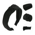 thumbnail image 3 of Unique Bargains 1 Pc Tie Bow Wide Headbands for Women Black, 3 of 6