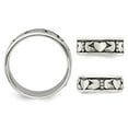 thumbnail image 4 of Bague Claddagh pour Hommes en Argent Sterling, 4 of 4