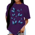 thumbnail image 1 of Icvfdpl Shirts For Women Blue Print Loose Fit Plus Size Outwear Comfortable S, 1 of 5