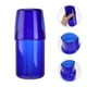 thumbnail image 3 of Juego de vaso y tetera de cristal para beber, ideal para el hogar, la oficina o el hotel (1 vaso, 1 botella, color azul)., 3 of 7