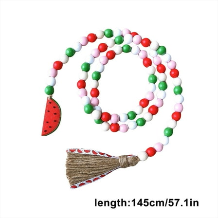 Wooden Beads Bulk Heart Wooden Beads Memorial Day Craft Supplies Wooden Beads Tassel For Making Garlands Memorial Day/fall decorations