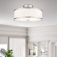 thumbnail image 2 of Livex Lighting Park Ridge 15" 3-Light Metal Ceiling Mount in Brushed Nickel, 2 of 14