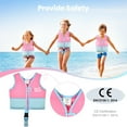 thumbnail image 3 of NEO-SPLASH Toddler Swim Vest, Neoprene Life Jacket for Kids Ages 1-3 (24.3-41.8 lbs), Pink Blue, 3 of 6