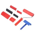 thumbnail image 1 of Rubber Wood Pattern Roller, Wood Graining Roller Set Wear Resistant Delicate Lines Easy Operation With Handle For DIY Wall Floor Decoration, 1 of 8